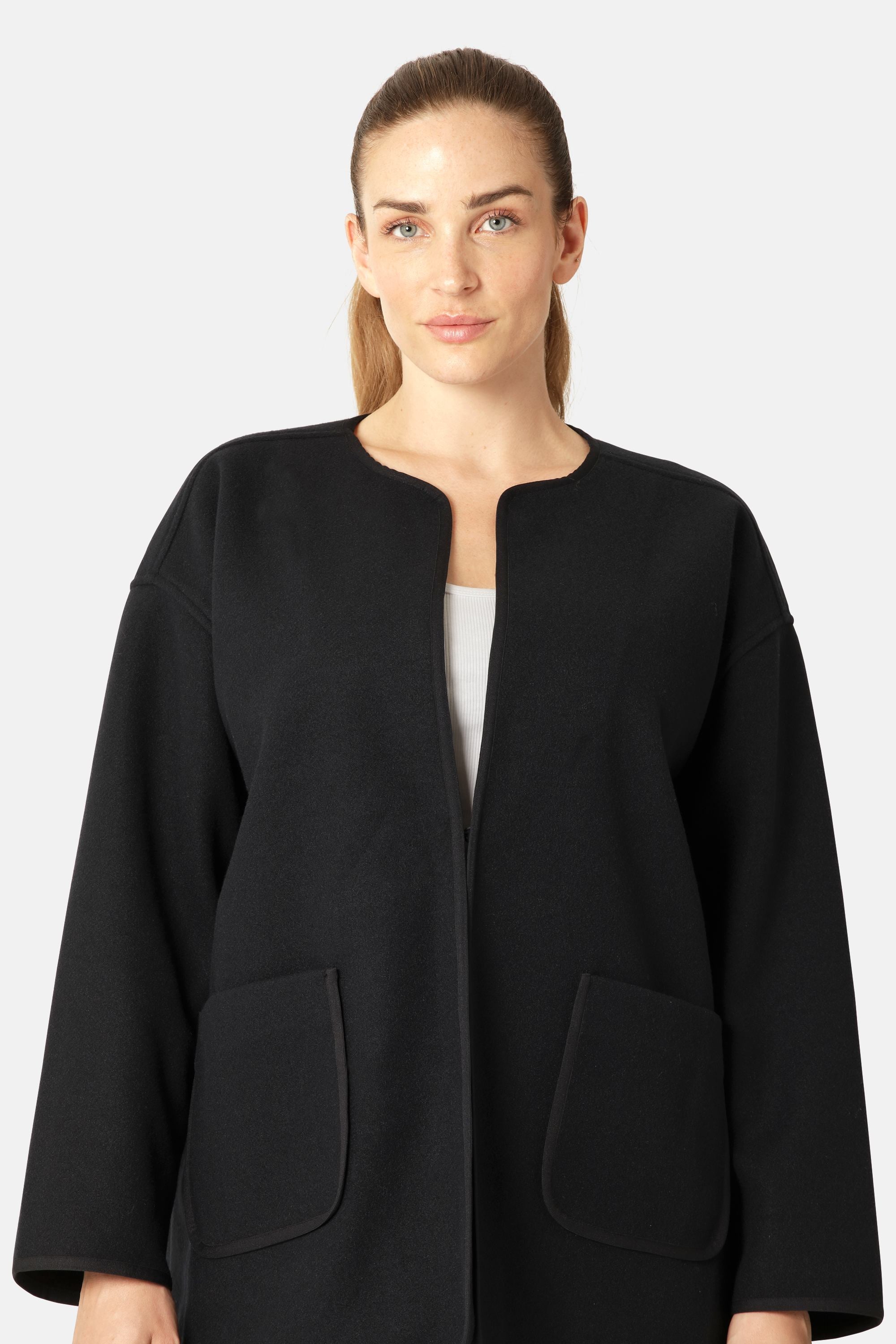 Felted Casual Jacket - Dark Indigo